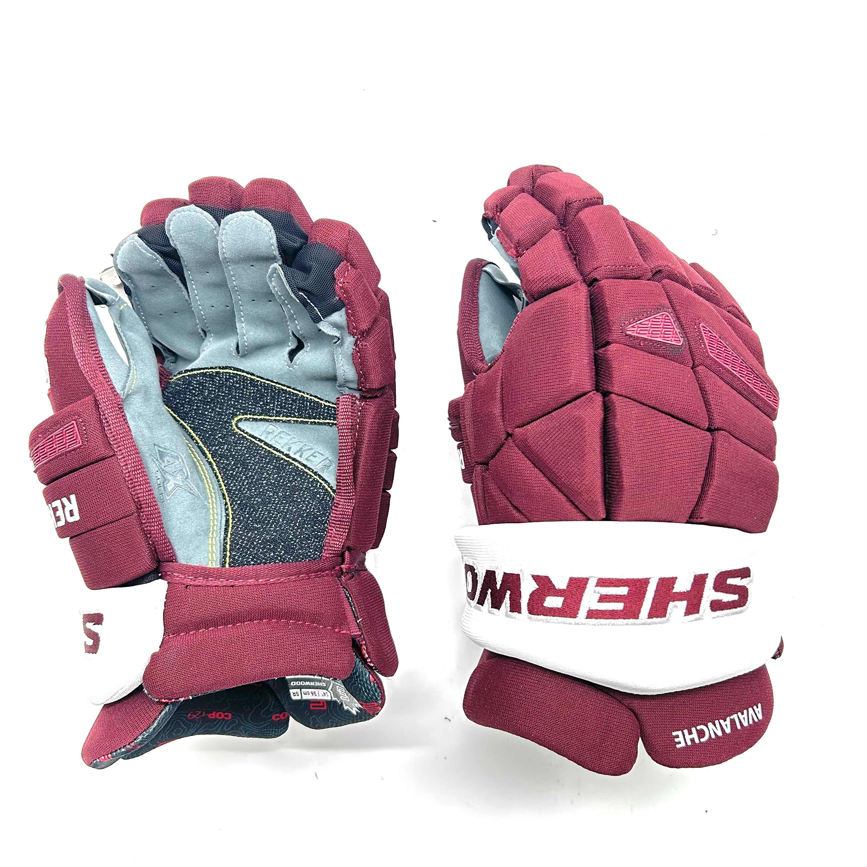 Sherwood Rekker Legend Pro - Gant NHL Pro Stock - Colorado Avalanche (Marron/Blanc)
